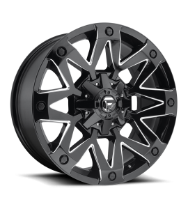 20x9 Fuel Off-Road Wheels | 1 piece D555 AMBUSH 8x165.10 GLOSS BLACK MILLED 1 Offset (5.04 Backspace) 125.1 Centerbore | D55520908250
