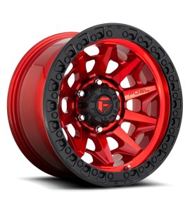 20x9 Fuel Off-Road Wheels | 1 piece D695 COVERT 6x139.7 CANDY RED BLACK BEAD RING 1 Offset (5.04 Backspace) 106.1 Centerbore | D69520908450