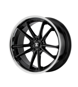 22x10.5 Asanti Black Label Wheels ABL-23 DELTA BLANK/SPECIAL DRILL | 25 Offset (6.73 Backspace) | 72.6 Hub | Gloss Black | ABL23-22050025BK