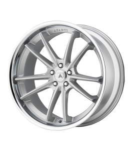 22x9 Asanti Black Label Wheels ABL-23 DELTA 5x115 | 15 Offset (5.59 Backspace) | 72.6 Hub | Silver/Brushed | ABL23-22901515SL