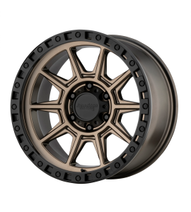 18x9 American Racing Wheels AR202 6x139.7 Matte Bronze Black Lip 0 Offset (5.00 Backspace) 106.25 Centerbore | AR20289068600