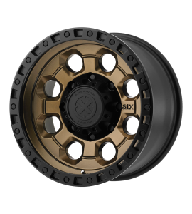 18x9 ATX Off-Road Series Wheels AX201 6x139.7 Matte Bronze With Black Lip 0 Offset (5.00 Backspace) 106.25 Centerbore | AX20189068600