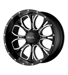 16x8 Helo Wheels HE879 5x114.3 Gloss Black Machined 0 Offset (4.50 Backspace) 72.6 Centerbore | HE87968012300
