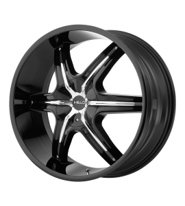 24x9 Helo Wheels HE891 Blank/Special Drill Gloss Black 35 Offset (6.38 Backspace) 72.6 Centerbore | HE89124900335