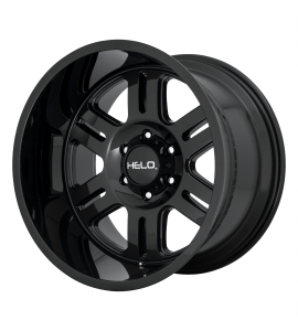18x9 Helo Wheels HE916 6x139.7 Gloss Black 18 Offset (5.71 Backspace) 106.25 Centerbore | HE91689068318