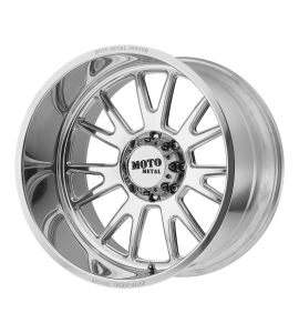 20x12 Moto Metal Off-Road Wheels MO401 Blank/Special Drill Polished -44 Offset (4.77 Backspace) 78.3 Centerbore | MO40121200M144N