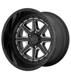 24x12 Moto Metal Off-Road Wheels MO801 PHANTOM 6x139.7 Gloss Black With Gray Tint -44 Offset (4.77 Backspace) 106.25 Centerbore | MO80124268444N