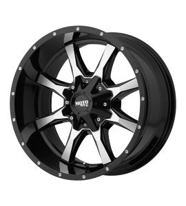 17x8 Moto Metal Off-Road Wheels MO970 Blank/Special Drill Gloss Black Machined Face 40 Offset (6.07 Backspace) 72.6 Centerbore | MO97078000340