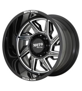 20x12 Moto Metal Off-Road Wheels MO997 HURRICANE 5x127 Gloss Black Milled - Right Directional -44 Offset (4.77 Backspace) 71.5 Centerbore | MO99721250344NR