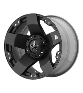 24x12 XD Off-Road Series by KMC Wheels XD775 ROCKSTAR Blank/Special Drill Matte Black -44 Offset (4.77 Backspace) 78.3 Centerbore | XD77524200344