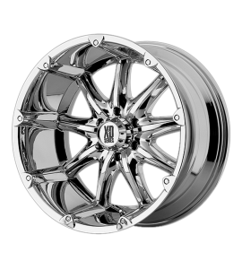 18x9 XD Off-Road Series by KMC Wheels XD779 BADLANDS 6x139.7 Chrome 18 Offset (5.71 Backspace) 106.25 Centerbore | XD77989068218A