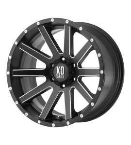 20x9 XD Off-Road Series by KMC Wheels XD818 HEIST 6x139.7 Satin Black Milled 30 Offset (6.18 Backspace) 106.25 Centerbore | XD81829068930