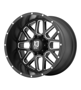 22x12 XD Off-Road Series by KMC Wheels XD820 GRENADE 8x170 Satin Black Milled -44 Offset (4.77 Backspace) 125.5 Centerbore | XD82022287944N
