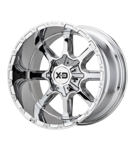 20x12 XD Off-Road Series by KMC Wheels XD838 MAMMOTH 8x180 Chrome -44 Offset (4.77 Backspace) 124.2 Centerbore | XD83821288244N