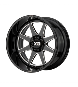 20x10 XD Off-Road Series by KMC Wheels XD844 PIKE 5x139.7 Gloss Black Milled -18 Offset (4.79 Backspace) 78 Centerbore | XD84421085318N