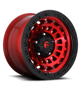18x9 Fuel Off-Road Wheels | 1 piece D632 ZEPHYR 6x139.7 CANDY RED BLACK BEAD RING 1 Offset (5.04 Backspace) 106.1 Centerbore | D63218908450